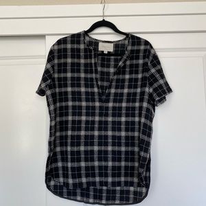 Plaid wool T-shirt